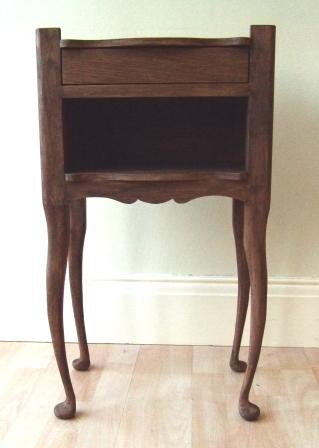 The basic design for this cabinet came from something my wife found in a shop. I drw up my own version and had my first go at making cabriole legs. Made from Walnut stained Oak.