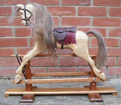 Harley is a half size horse. He was made from reclaimed Oak and has found a home in the Bristol area.