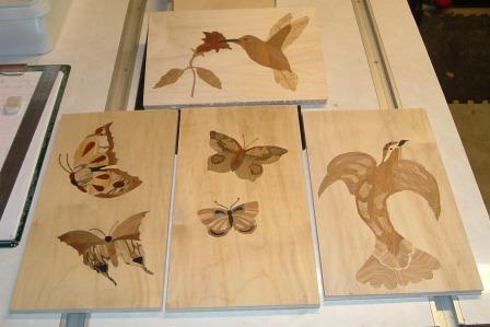 These marquetry panels are to be the top, sides and front of a Sycamore jewellery cabinet I am making. This is perhaps the most labour intensive project I have ever attempted. I have not kept a count of the time it has taken but it must be well over 200 hours already. The marquetry pictures took a long time!