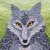 Wolf quilt icon