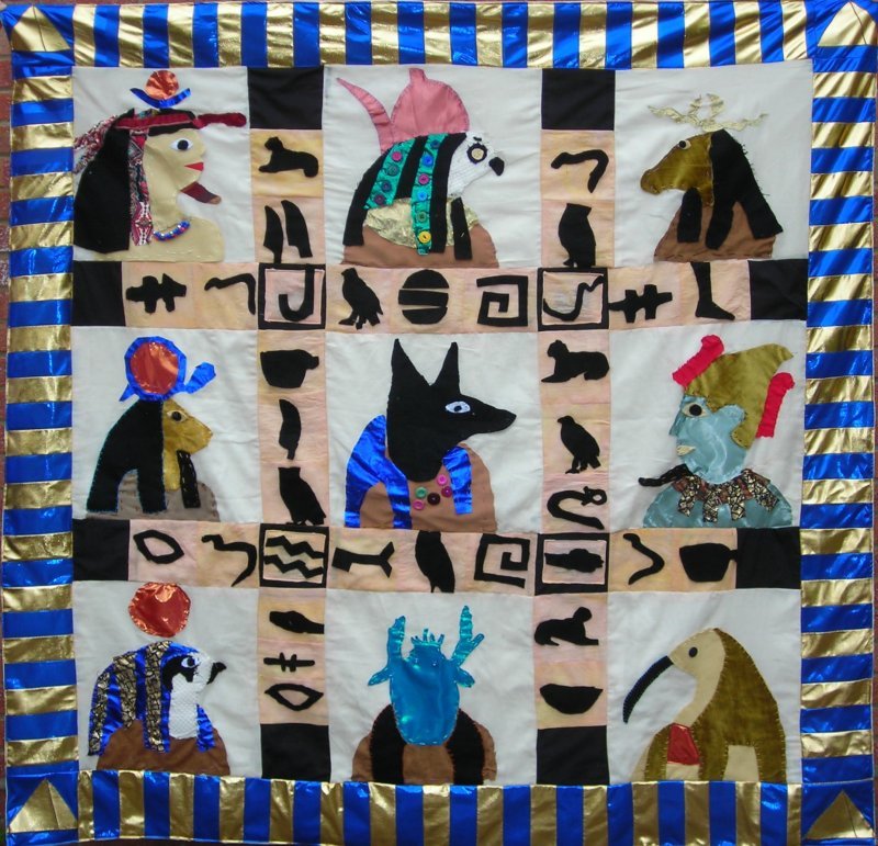 Hawkedon School Quilt made by Year 3